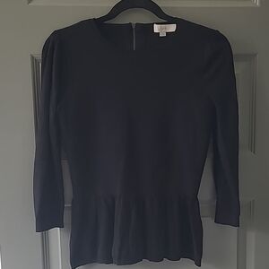 LOFT Black Long Sleeve Top